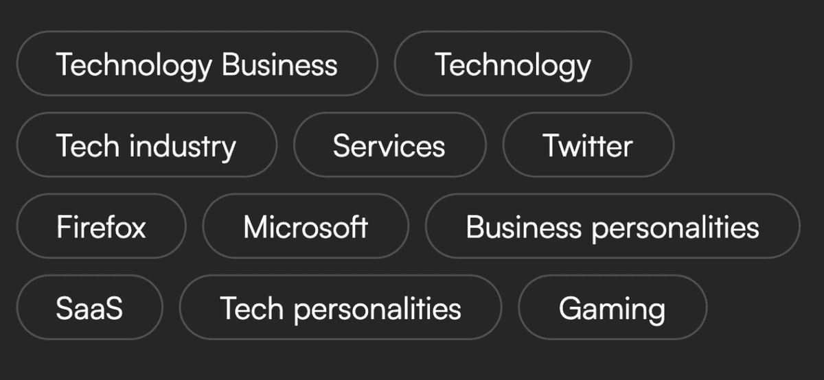 Cards are automatically organized into smart collections